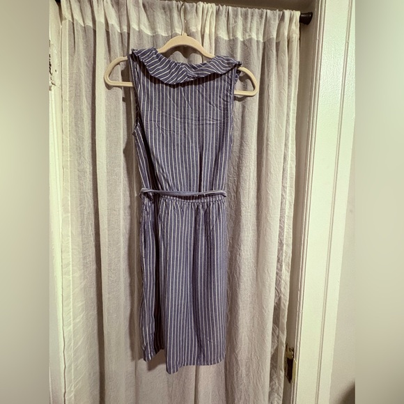 Banana Republic Blue and White Striped Knee-Length Dress Size 6 - Picture 5 of 8